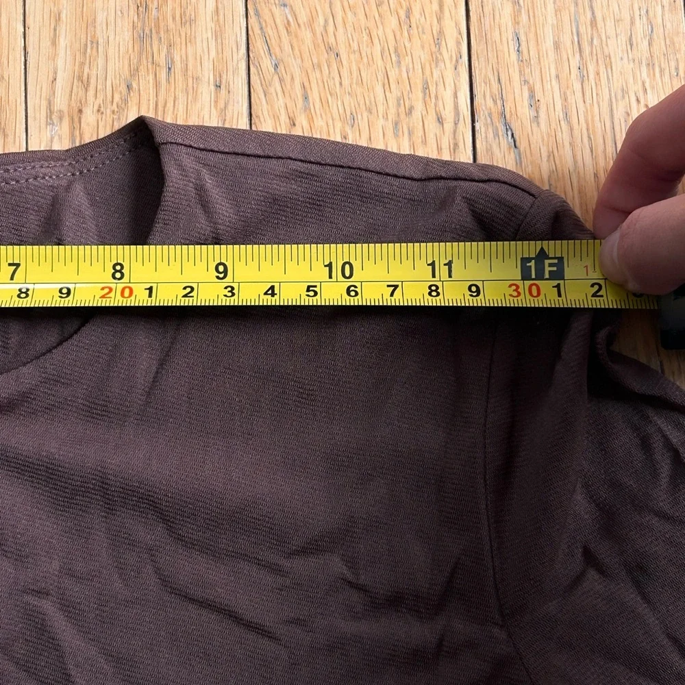 Aritzia Wilfred mesh long sleeve button up - Picture 8 of 12